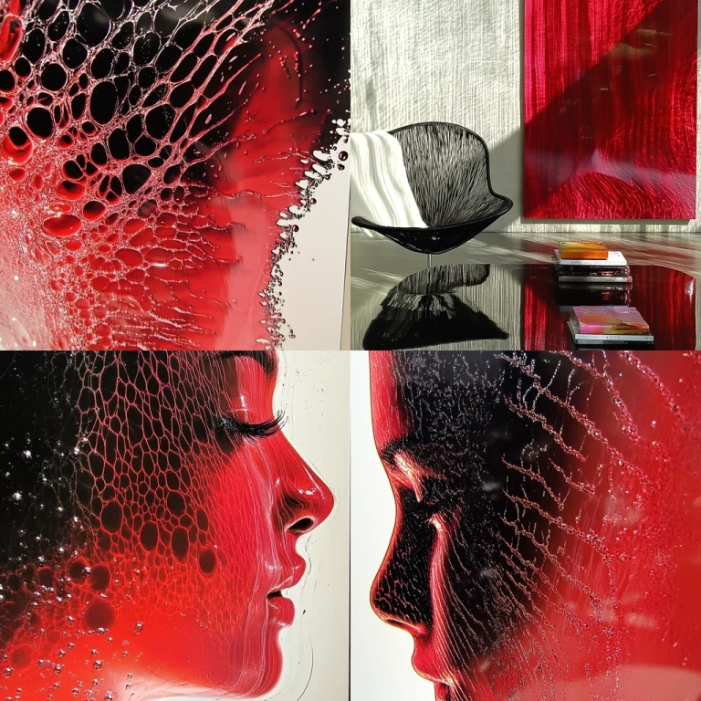 Liquid Red Expressions - Midjourney style sref code