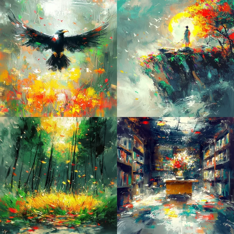 Vibrant Brushstroke Expressionism - Midjourney style sref code