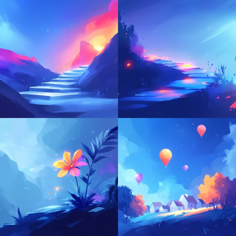 Vivid Gradient Lighting with Soft Focus - Midjourney style sref code