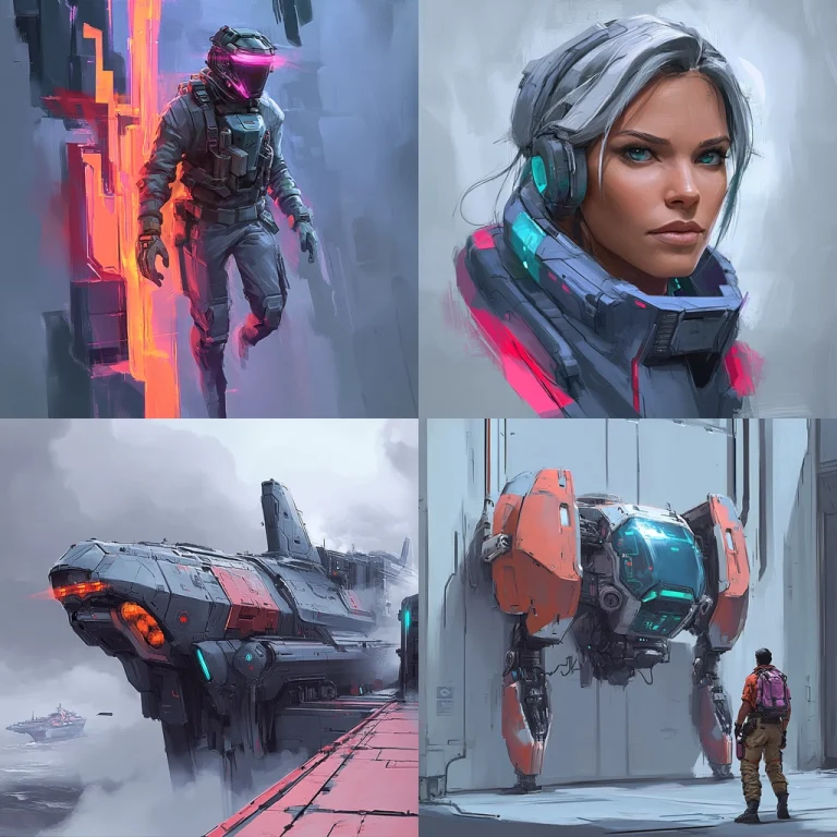 Neon Cyberpunk with Dynamic Contrast - Midjourney style sref code