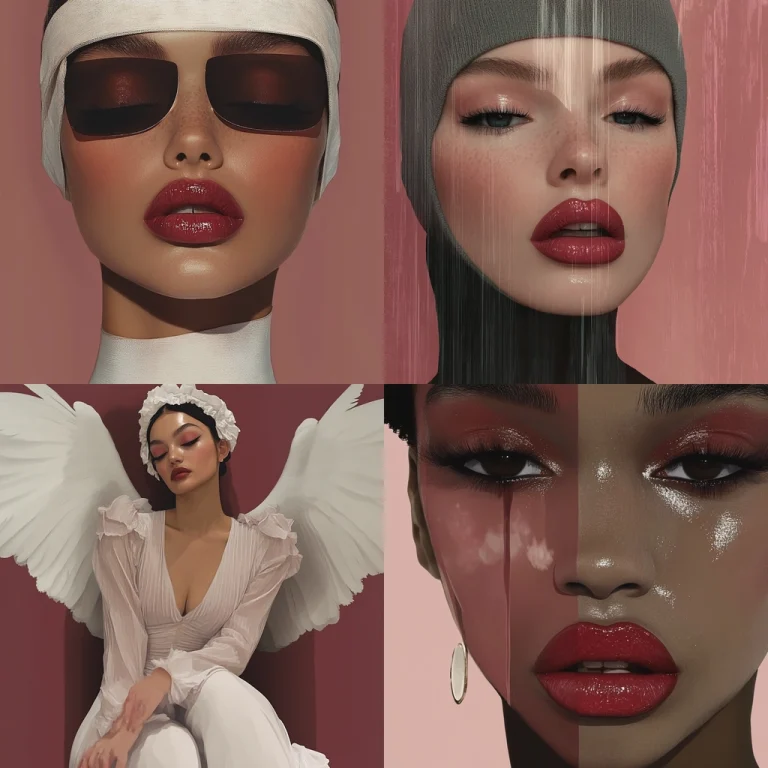 Muted Red and White Realism - Midjourney style sref code