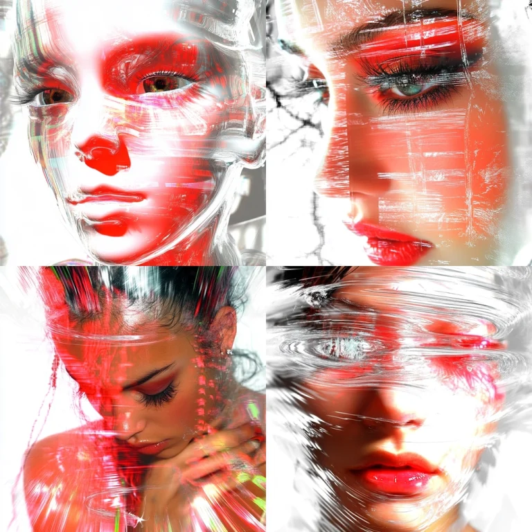 Vivid Brush Texture with High Contrast - Midjourney style sref code