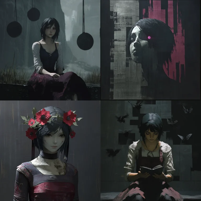 Dark Monochrome Contrasts - Midjourney style sref code