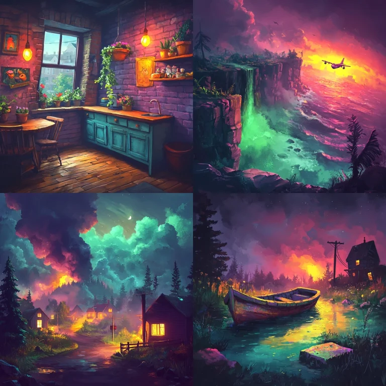 Vibrant Lighting Fantasia - Midjourney style sref code