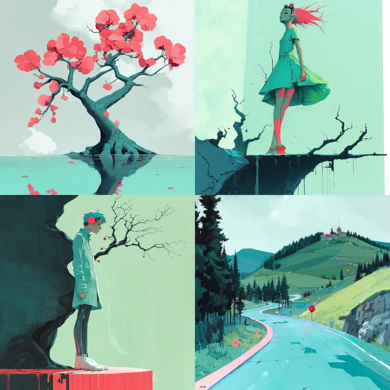 Bright Pastel with Bold Lines - Midjourney style sref code