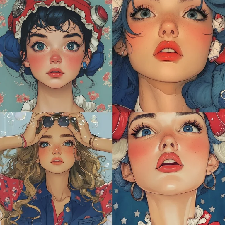 Vibrant Retro Illustrative - Midjourney style sref code