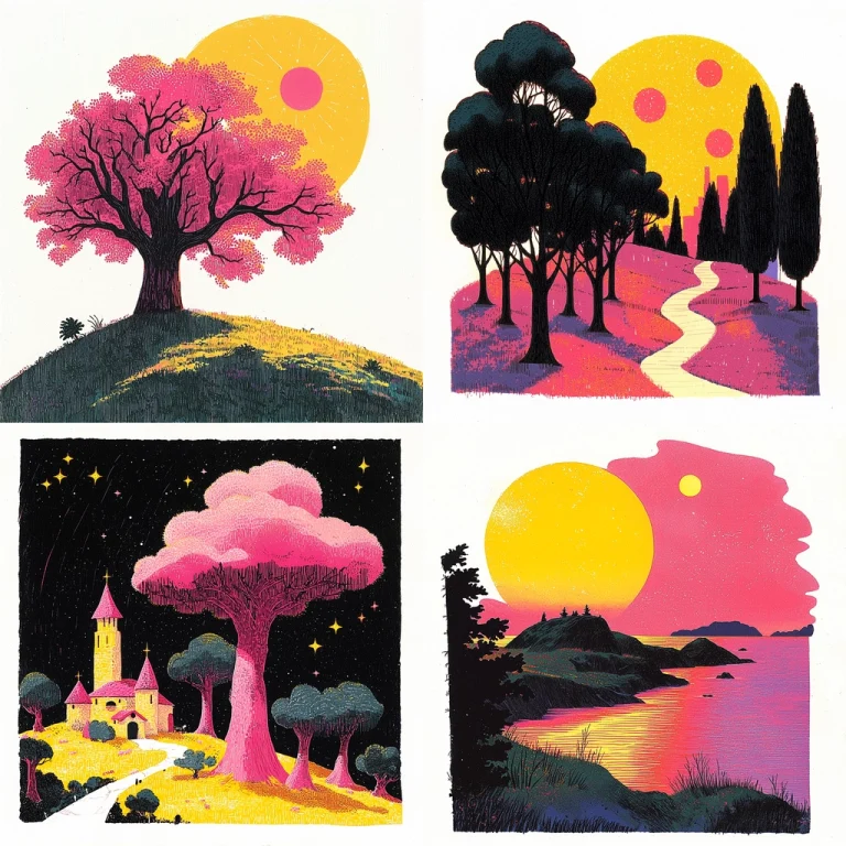 Vivid Flora Composition - Midjourney style sref code