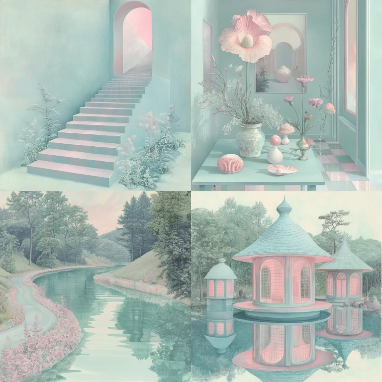 Pastel Architectural Fantasy - Midjourney style sref code