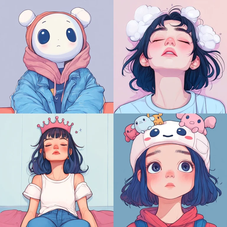 Playful Pastel Line Art - Midjourney style sref code