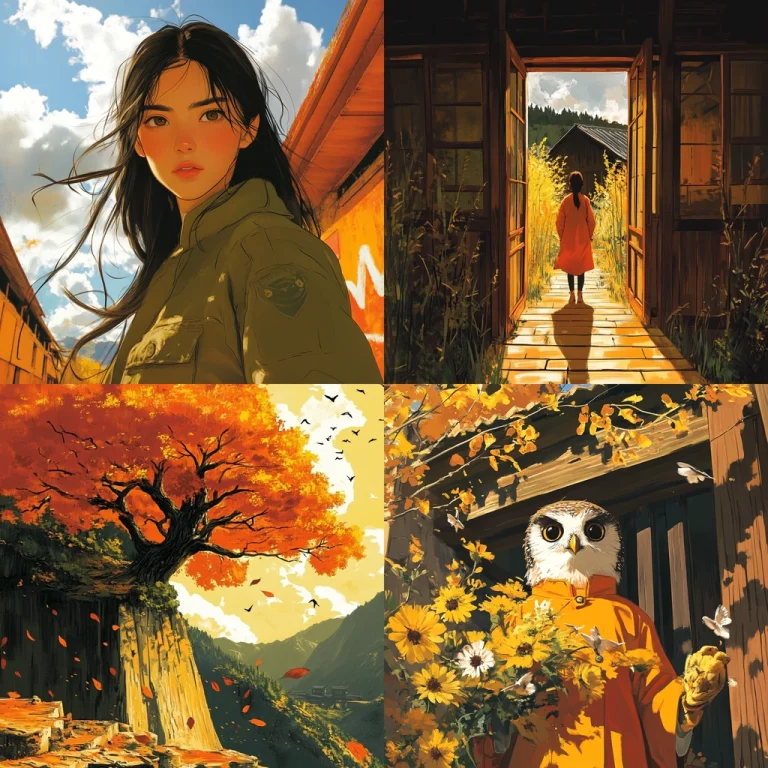 Vivid Warm Tones and Contrast - Midjourney style sref code