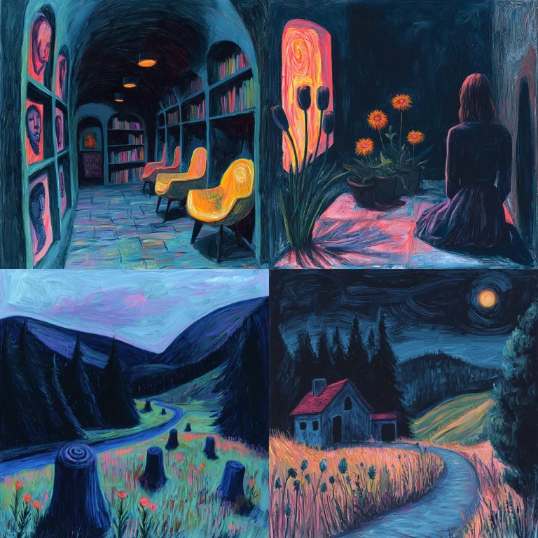 Vivid Dark Oil Illumination - Midjourney style sref code