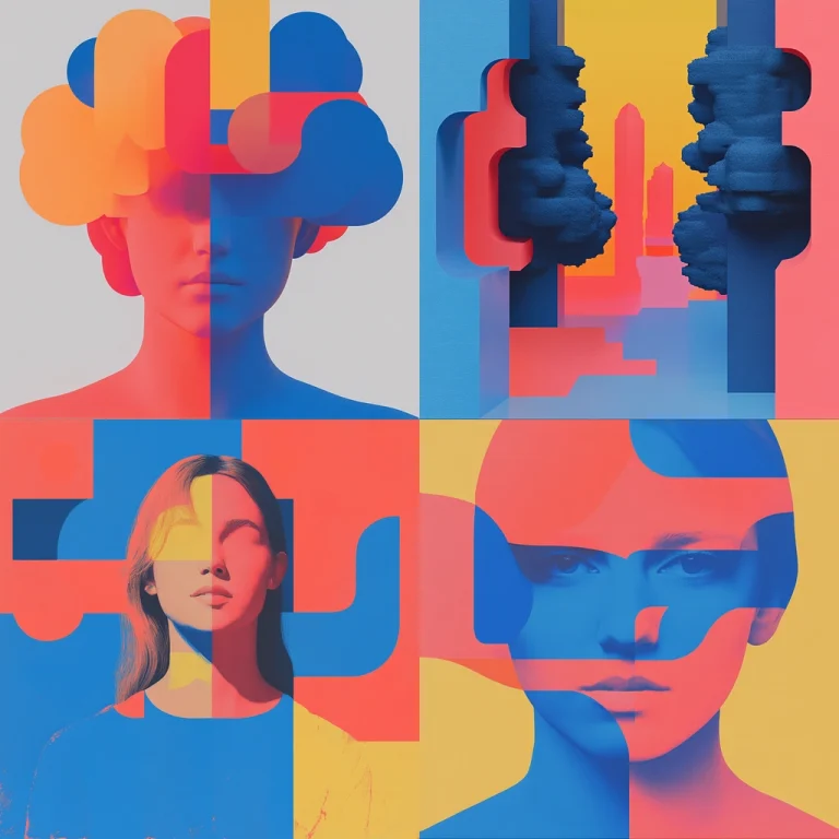 Geometric Color Block - Midjourney style sref code