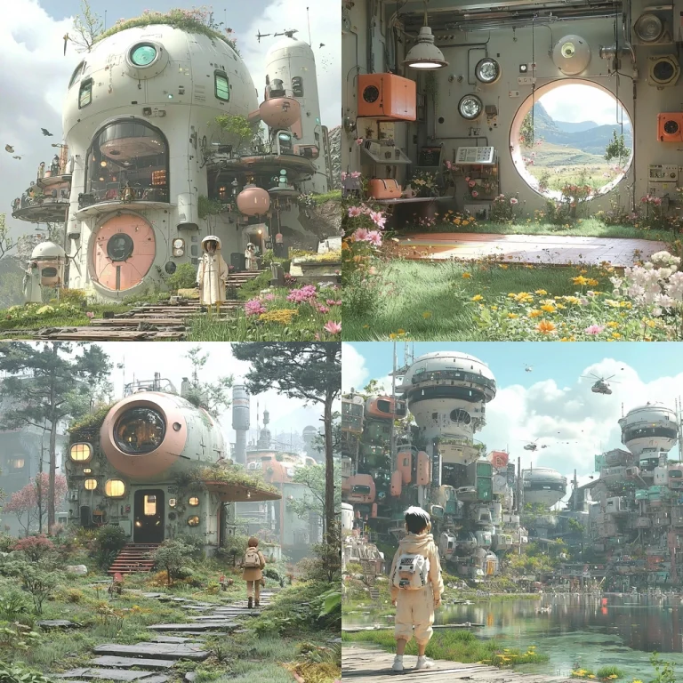 Pastel Sci-Fi Architecture - Midjourney style sref code