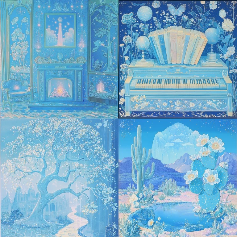 Blue Ethereal Fantasy - Midjourney style sref code