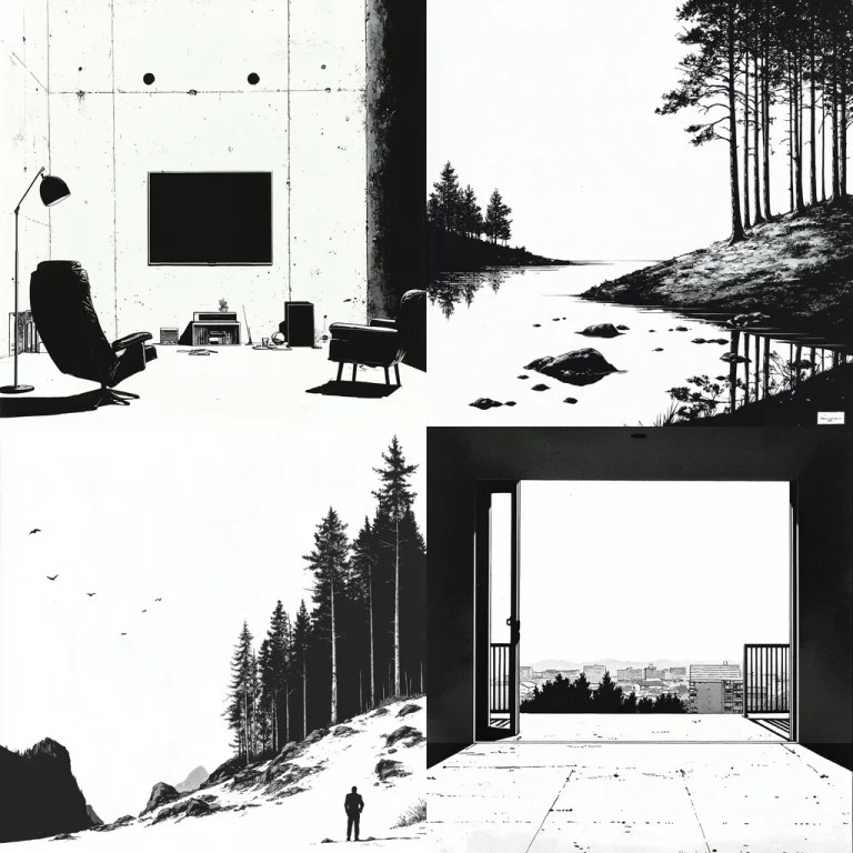 Monochrome Contrast Illumination - Midjourney style sref code