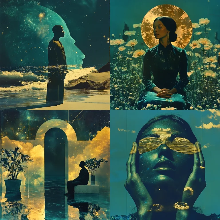 Golden Reflective Dreamscapes - Midjourney style sref code