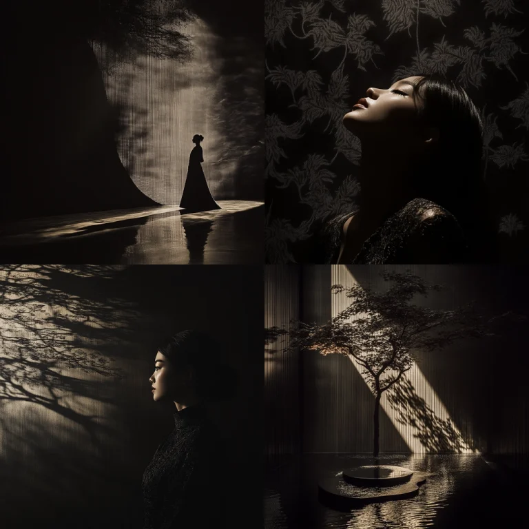 Dark Silhouette Reflection - Midjourney style sref code