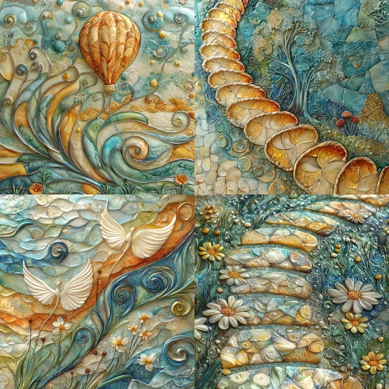 Textured Ripple Swirl Realism - Midjourney style sref code