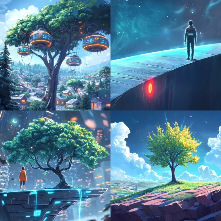 Luminous Techscape - Midjourney style sref code