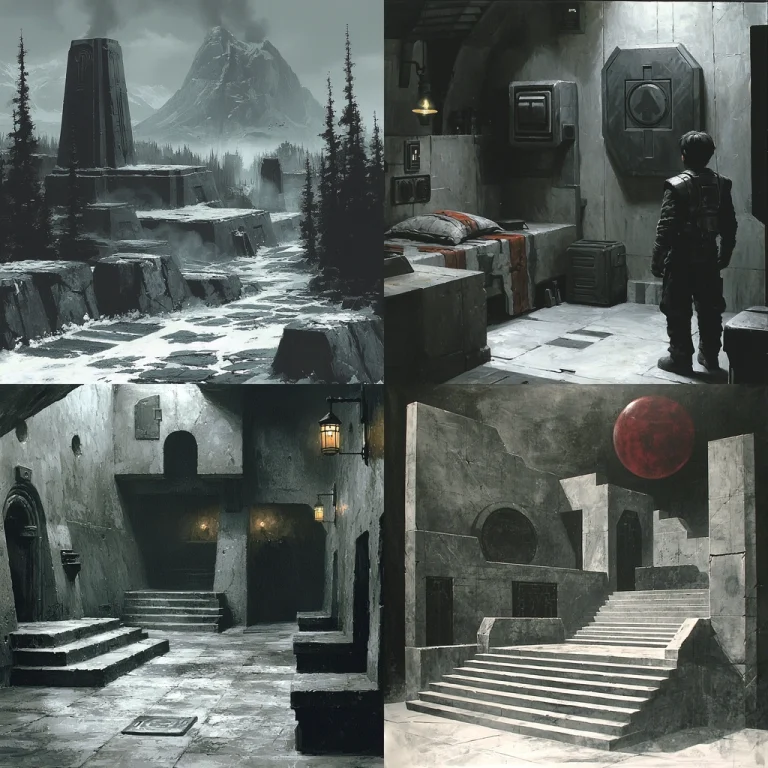 Gray Industrial Dreamscapes - Midjourney style sref code