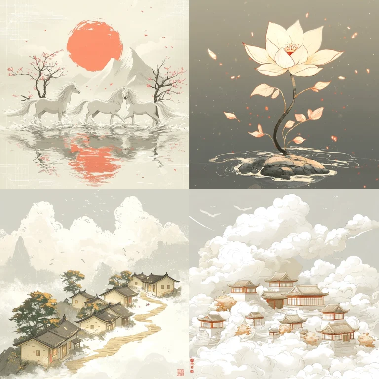 Soft Tones with Exotic Imagery - Midjourney style sref code