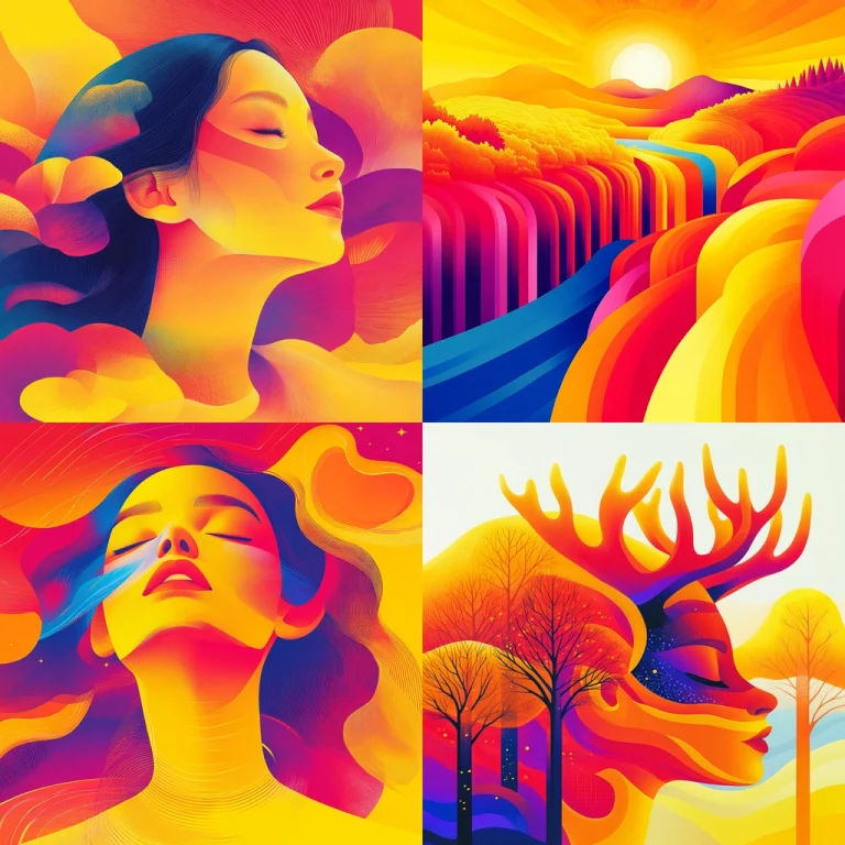 Vivid Gradient Flow - Midjourney style sref code