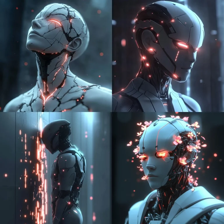 Cyan Luminescence with Fractured Texture - Midjourney style sref code