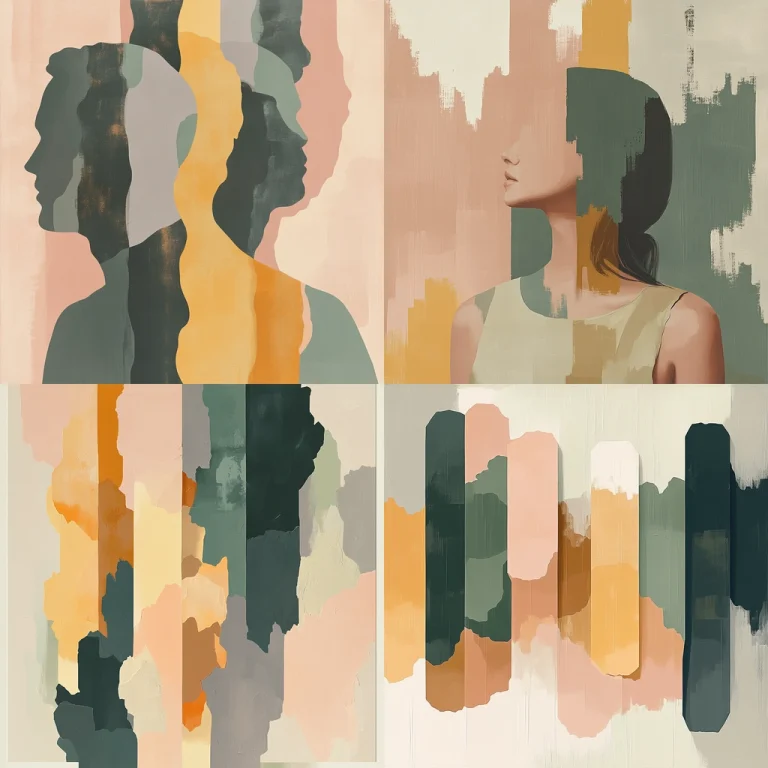 Multicolor Abstract Overlap - Midjourney style sref code