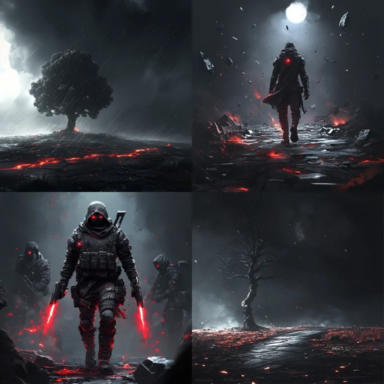 Dark Cosmic Fire - Midjourney style sref code