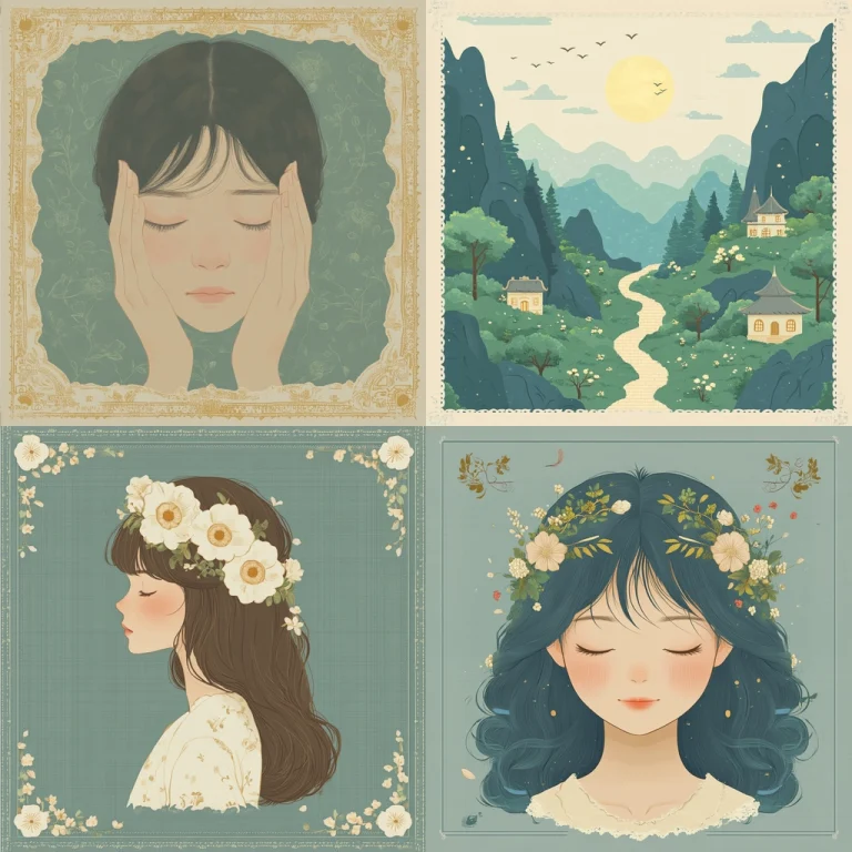 Floral Vintage Pastoral - Midjourney style sref code