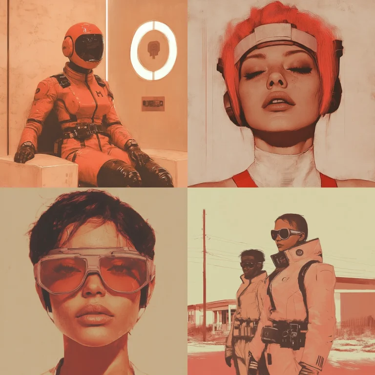 Retro Tech Warm Tone - Midjourney style sref code