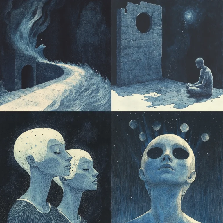 Dark Blue Surrealism - Midjourney style sref code