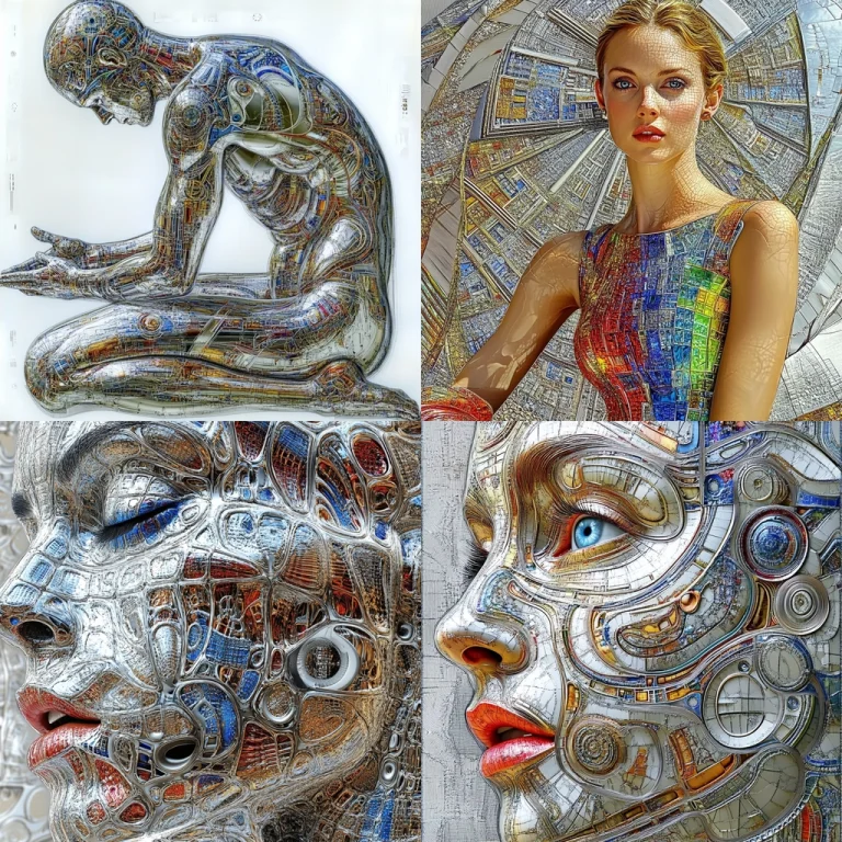 Textured Cybernetic Imagery - Midjourney style sref code