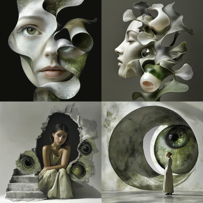 Minimal Green Textured Composition - Midjourney style sref code