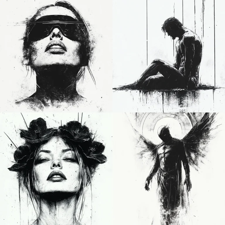 Monochrome Dynamic Contrast - Midjourney style sref code