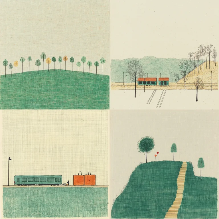 Muted Green Minimalist - Midjourney style sref code