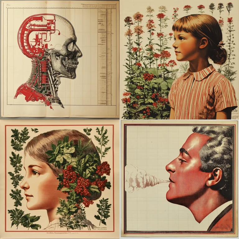 Mechanical Flora Grid - Midjourney style sref code