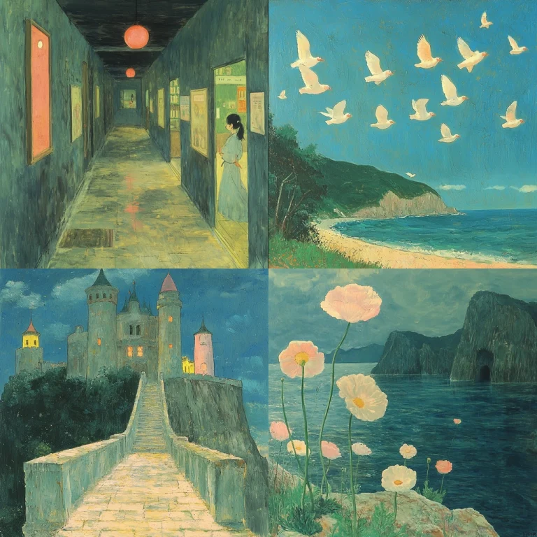 Dreamlike Blue-Tone Representation - Midjourney style sref code