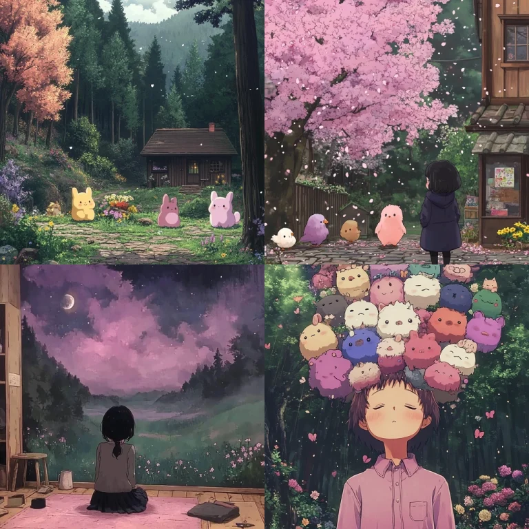 Pastel Anime Spring Scene - Midjourney style sref code