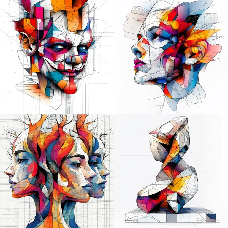 Geometric Color Fusion - Midjourney style sref code