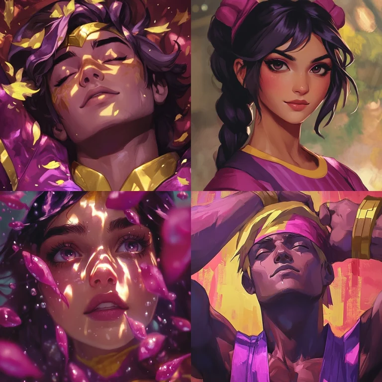 Vibrant Glow Illustration - Midjourney style sref code