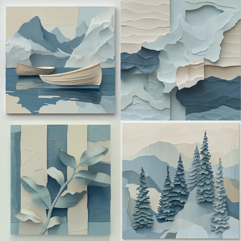 Textured Cool Mountain Layers - Midjourney style sref code