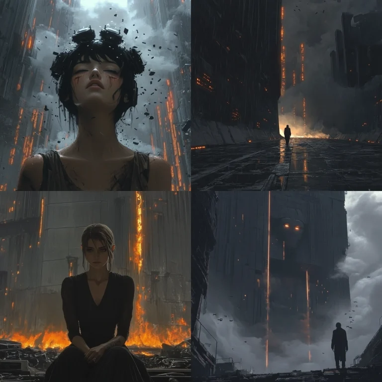 Monochrome With Fluorescent Highlights - Midjourney style sref code