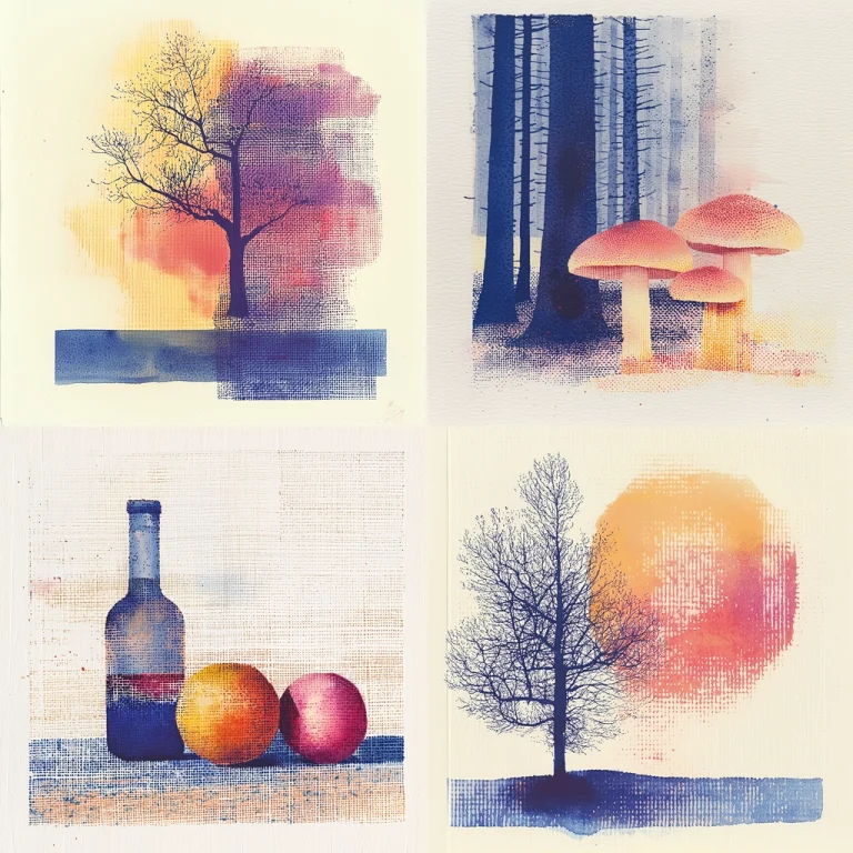 Warm Toned Textured Impressionism - Midjourney style sref code