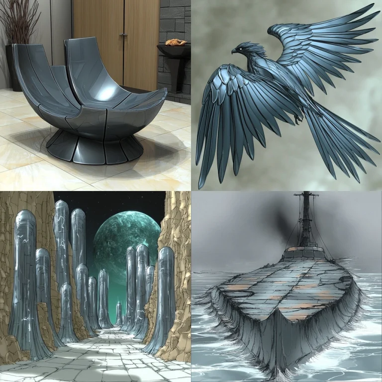 Futuristic Metallic Rendering - Midjourney style sref code