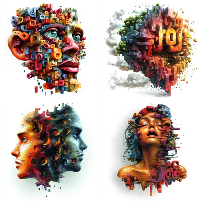 Complex Colorful Urban Forms - Midjourney style sref code