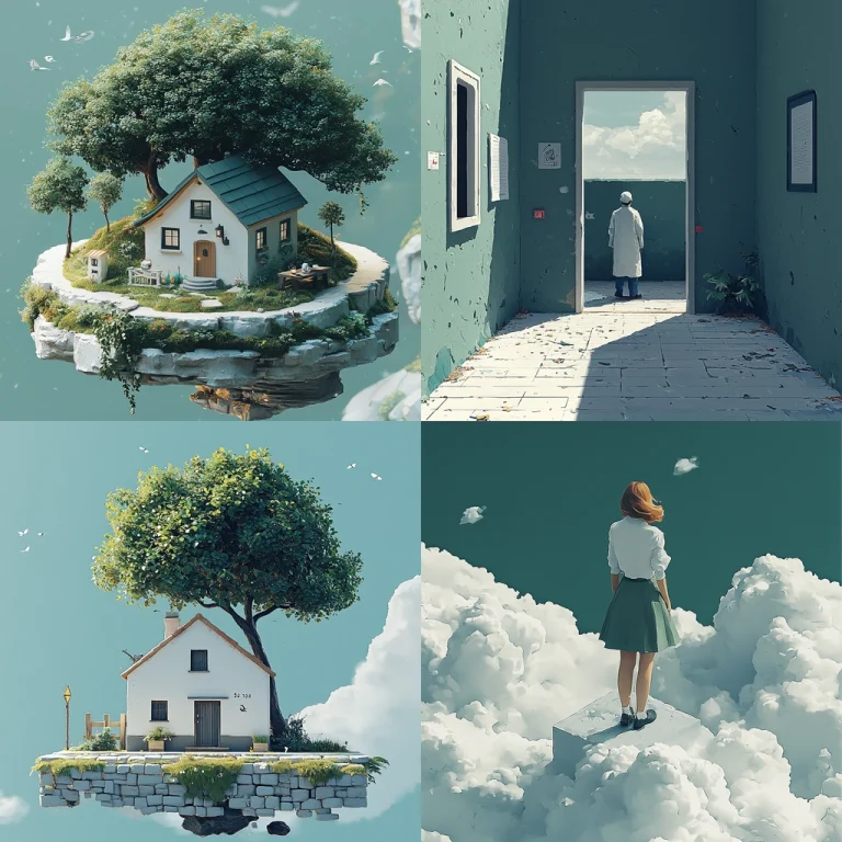 Textured Floating Illusion - Midjourney style sref code