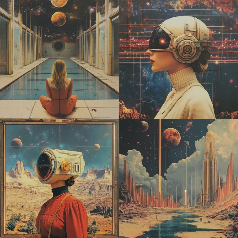 Retro Futuristic Cosmos - Midjourney style sref code