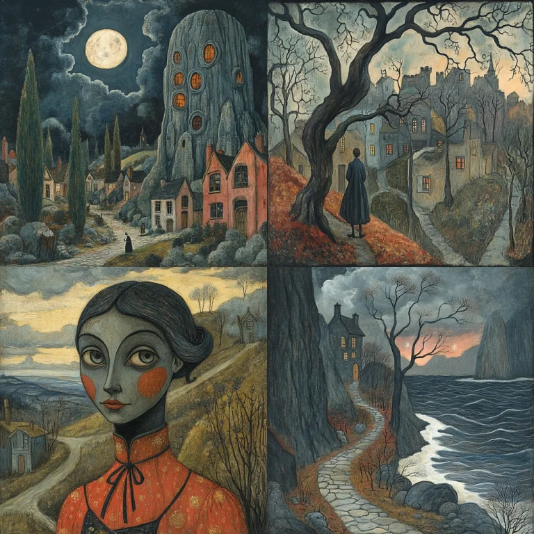 Muted Tones with Textured Details - Midjourney style sref code