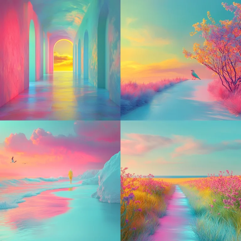 Soft Light Pastel Hues - Midjourney style sref code